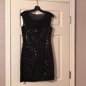 Black sequin dress